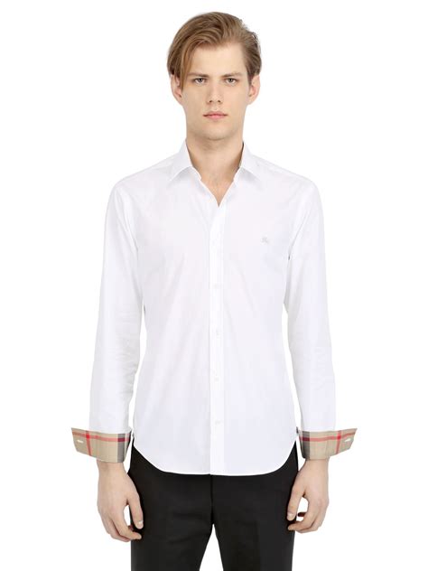 burberry brit stretch cotton poplin shirt